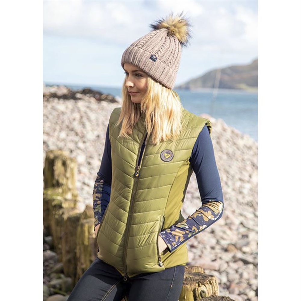 Aubrion • cannon insulated vest in olive green sz M